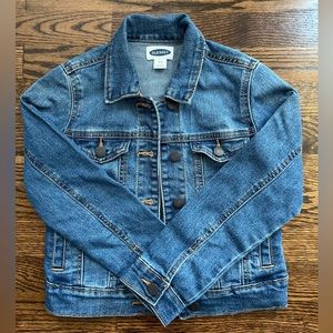 Little girl jean jacket. Size 8m
